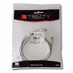 Techly ICOC U6A-BD-020W cavo di rete Bianco 2 m Cat6a U/UTP (UTP)