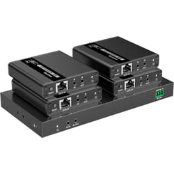 Techly IDATA EX-HL41TYP moltiplicatore AV Trasmettitore e ricevitore AV Nero