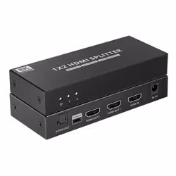 Techly IDATA HDMI-8K2T, HDMI, 2x HDMI, 7680 x 4320 Pixel, Nero, 8K Ultra HD, 240 Hz