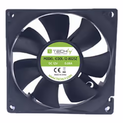 Techly Ventola per PC 80x80x25 12V