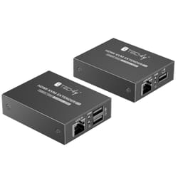 Techly IDATA HDMI-KVM372 estensore KVM Trasmettitore e ricevitore