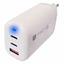 Techly IPW-USB-65W2C1A, Interno, AC, 20 V, Bianco