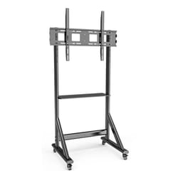 Techly Supporto da Pavimento TV LCD/LED 55-100" Altezza Regolabile con Mensola