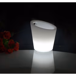 Techly I-LED ICEBUCKET, Bianco, Remote, Plastica, Poliestere, Interno/esterno, Multicolore, 9 lampadina(e)