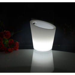 Techly I-LED ICEBUCKET secchiello per il ghiaccio elettronico Bianco