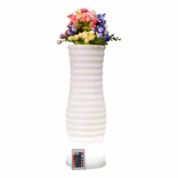 Techly I-LED FLOWERPOT, Bianco, Plastica, 4 m, Multi, 16,8 cm, 500 mm
