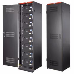 Techly I-CASE EE-6647B, Portapacchi a pavimento, 47U, 1000 kg, Piedini regolabili, 96,6 kg, Nero
