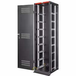 Techly I-CASE EE-6647B rack 47U Portapacchi a pavimento Nero - Vista aggiuntiva 4