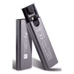 Techly I-CASE USB31C-NVME2, Box esterno SSD, M.2, M.2, PCI Express, SATA, 10 Gbit/s, Collegamento del dispositivo USB, Nero