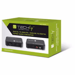 Techly Convertitore Audio da Digitale ad Analogico / da Analogico a Digitale SPDIF Toslink Stereo 3,5"