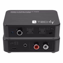 Techly Convertitore Audio da Digitale ad Analogico / da Analogico a Digitale SPDIF Toslink Stereo 3,5"