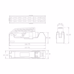 Techly Kit 24 Frutti Cat.6A UTP 90° Keystone con Pinza Crimpatrice