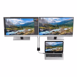 Techly IADAP USBC-HDMI2T4K cavo e adattatore video 0,15 m USB tipo-C 2 x HDMI Nero