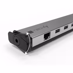 Techly Docking Station 9 in 1 USB-C Hub USB HDMI RJ45
