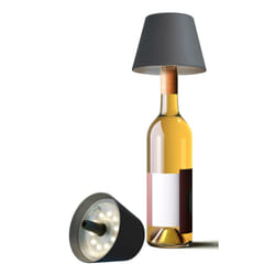 Techly I-LAMP-BOTTLE luce ad ombra Camera da letto, Cafe, Sala da pranzo, Hotel, Cucina, Soggiorno, Ristorante Nero Acrilonitrile butadiene stirene (ABS), Gomma termoplastica (TPR)