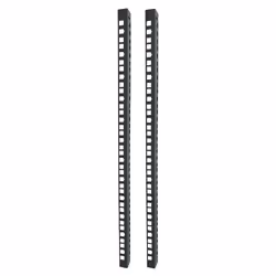 Techly Coppia di Staffe Montanti Supplementari per Armadi Flat Pack 15 Unità, Staffa di supporto, Nero, Acciaio, 15U, I-CASE  ...
