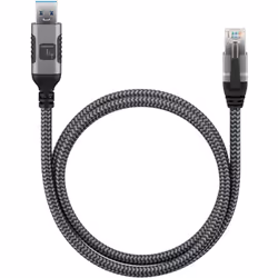 Techly Cavo USB 3.2 Tipo A Maschio a Ethernet RJ45 Maschio 1m