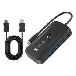 Techly Adattatore Video Extender Wireless con Hub USB-C 5-IN-1