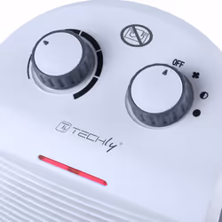 Techly IC-HEAT001 stufetta elettrica Interno Bianco 2000 W Riscaldatore ambiente elettrico con ventilatore