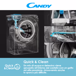 Candy RapidÓ RO 14104DWME/1-S lavatrice Libera installazione Caricamento frontale 10 kg 1400 Giri/min A Bianco - Vista aggiuntiva 4