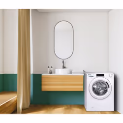 Candy CSWS4128TWME-47 lavasciuga Libera installazione Caricamento frontale Bianco E