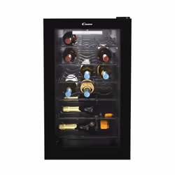 Candy DiVino CWC 021 M/N, Cantinetta vino con compressore, Libera installazione, 21 bottiglia/bottiglie, G, Luce interna, Ner ...