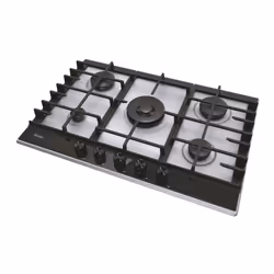 Haier Series 4 HAHG7W5XH Acciaio inox Da incasso 74.5 cm Gas 5 Fornello(i) - Vista aggiuntiva 7