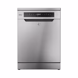 Hoover H-DISH 700 HF 6B4S1PX, Libera installazione, Dimensione massima (60 cm), Acciaio inox, Nero, Touch, 6 cifre