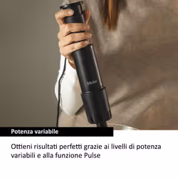 Haier Frullatore a immersione I-Master Serie 5 Nero, 3 lame in acciaio inox, becher 0,9 L, Accessoriato - Vista aggiuntiva 4