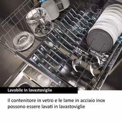 Haier Tritatutto I-Master Serie 5 Nero, 4 lame in acciaio inox, 2 livelli di velocità, Ciotola in vetro 0,5 L - Vista aggiuntiva 6