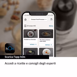 Haier Tritatutto I-Master Serie 5 Nero, 4 lame in acciaio inox, 2 livelli di velocità, Ciotola in vetro 0,5 L - Vista aggiuntiva 8