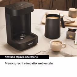 Haier Multi Beverage I-Master Serie 5 Nero, Salvaspazio 3 in 1, 6 programmi automatici - Vista aggiuntiva 6