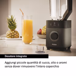 Haier Frullatore I-Master Serie 5 Obsidian grey, 6 lame in acciaio inox, Caraffa in vetro da 2 L, 3 programmi preimpostati, Personal Jug incluso - Vista aggiuntiva 8