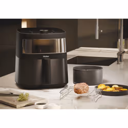 Haier Friggitrice ad aria I-Master Serie 5 Nero, Capacità 7 L, Range di temperatura 40°-200°, 9 in 1, Accessoriata - Vista aggiuntiva 8