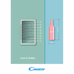 Candy DiVino CWC 150 EM/NF Cantinetta vino con compressore Libera installazione Nero 41 bottiglia/bottiglie - Vista aggiuntiva 5