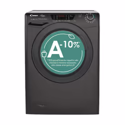 Candy Ultra Hygiene HES12104TWMBB6-S lavatrice Caricamento frontale 10 kg 1200 Giri/min Nero - Vista aggiuntiva 5