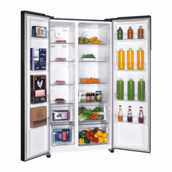Candy CHSBSO-6174B frigorifero side-by-side Libera installazione 532 L E Nero - Vista aggiuntiva 4