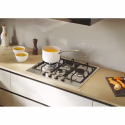 Candy Moderna CHG6D4WTX Acciaio inox Da incasso 59.5 cm Gas 4 Fornello(i) - Vista aggiuntiva 6