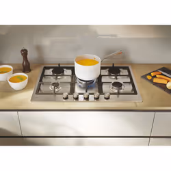 Candy Moderna CHG74WTX Acciaio inox Da incasso 74.5 cm Gas 5 Fornello(i) - Vista aggiuntiva 5