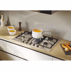 Candy Moderna CHG74WTX Acciaio inox Da incasso 74.5 cm Gas 5 Fornello(i) - Vista aggiuntiva 6