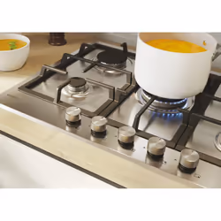 Candy Moderna CHG74WTX Acciaio inox Da incasso 74.5 cm Gas 5 Fornello(i) - Vista aggiuntiva 7