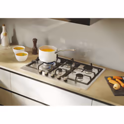 Candy CHG7WL4WTX Acciaio inox Da incasso 74.5 cm Gas 5 Fornello(i) - Vista aggiuntiva 6