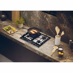 Haier HAHG6BR4XH Acciaio inox Da incasso 60 cm Gas 4 Fornello(i) - Vista aggiuntiva 7