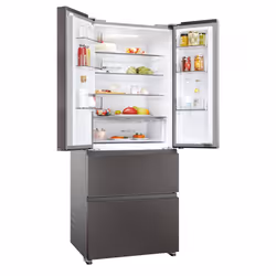 Haier HFR3718ENMD frigorifero side-by-side Libera installazione 402 L E Acciaio inox - Vista aggiuntiva 5