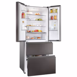 Haier HFR3718ENMD frigorifero side-by-side Libera installazione 402 L E Acciaio inox - Vista aggiuntiva 6