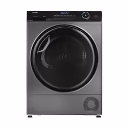 Haier HD110-A3959RE-S, Libera installazione, Caricamento frontale, Pompa di calore, Antracite, Manopola, Touch, 125 L