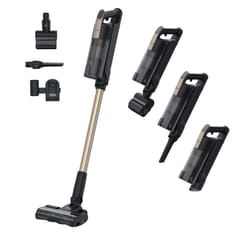 Hoover HF310P 011 Aspirapolvere elettrica Batteria Secco HEPA Senza sacchetto 0,7 L 400 W Nero, Metallico 2,5 Ah