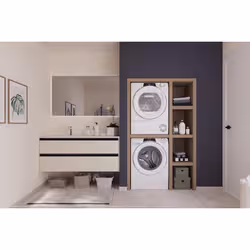 Candy RapidÓ Lavatrice Carica Frontale 9 KG, 40% più efficente della classe A, 1400 giri, Bianco, Inverter, Vapore, Wi-Fi, 9 Cicli Rapidi, RO494DWM12/1-S - Vista aggiuntiva 3