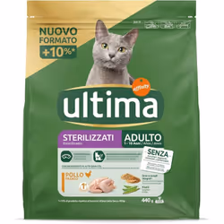 ULTIMA CROCCHETTE PER GATTO ADULTO 1-10 ANNI 440 GR GUSTO POLLO PER GATTI STERILIZZATI Delizia il tuo gatto con un'esperienza ...