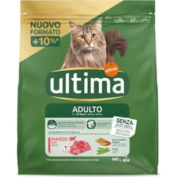 Crocchette per gatto adulto 1-10 anni 440 gr facile da digerire gusto manzo okx - Ultima